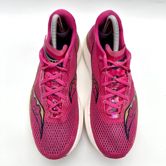 Saucony Endorphin Pro 3 Shoes 9.5 Womens Prospect Quartz Pink Sneakers S10755-40 - Picture 3 of 11